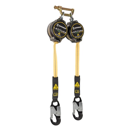 Safewaze Latitude Pro Arc Flash 7ft Dual Web SRL: 9012 BWB, Alu Snap Hooks 020-5219